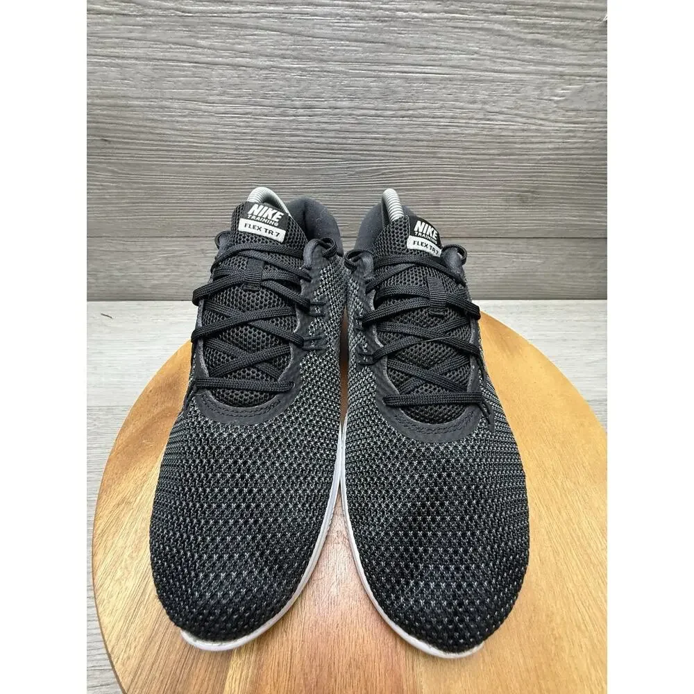 Running Shoes by Nike Flex Trainer 7 Women's 8.5W Black Lace Up Sneakers